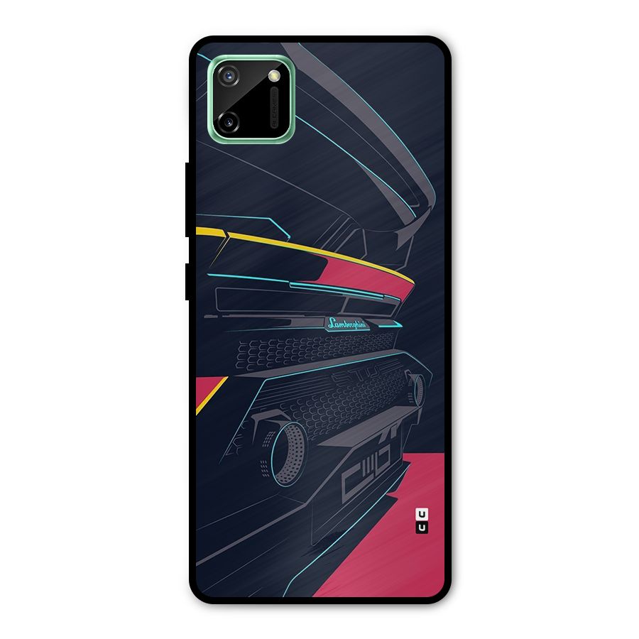 Super Car Parked Metal Back Case for Realme C11