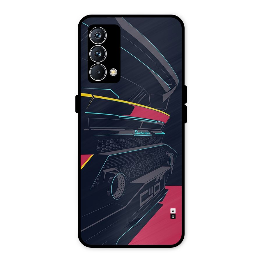 Super Car Parked Metal Back Case for Realme GT Master Edition