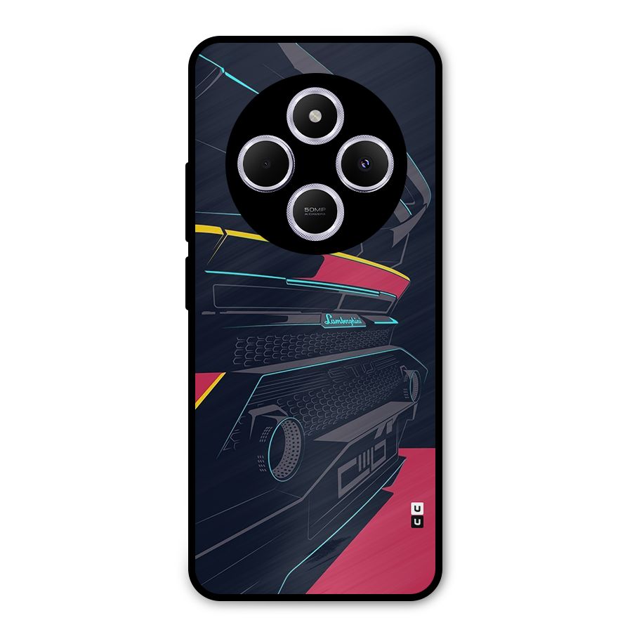 Super Car Parked Metal Back Case for Redmi 14C