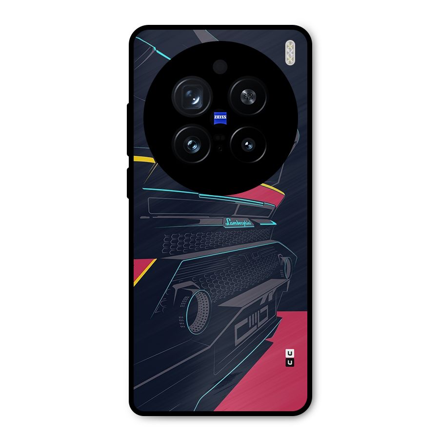 Super Car Parked Metal Back Case for Vivo X200 Pro