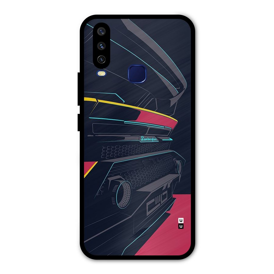 Super Car Parked Metal Back Case for Vivo Y15