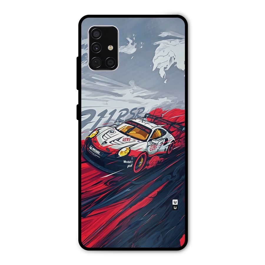 Super Car illustration Metal Back Case for Galaxy A51