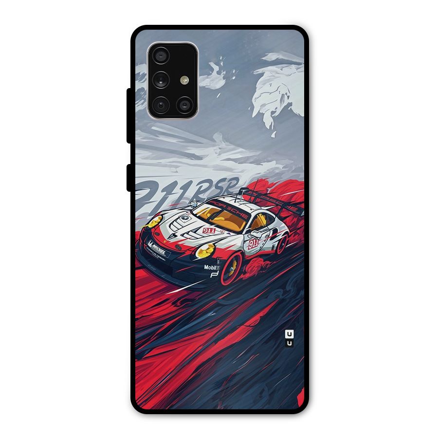 Super Car illustration Metal Back Case for Galaxy A71