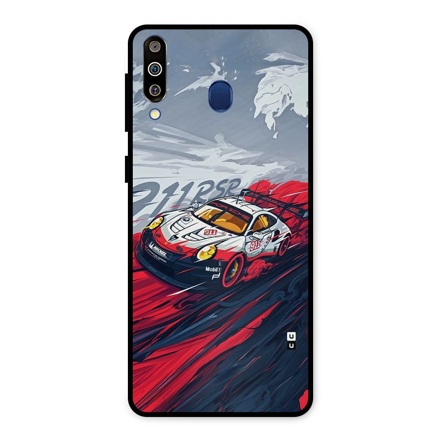 Super Car illustration Metal Back Case for Galaxy M30