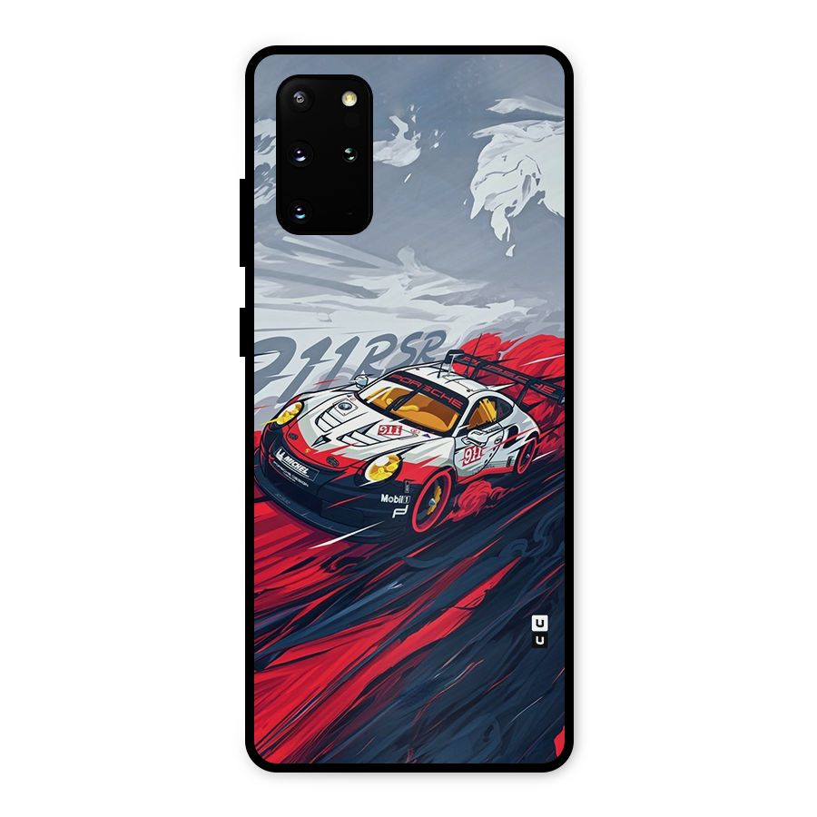 Super Car illustration Metal Back Case for Galaxy S20 Plus