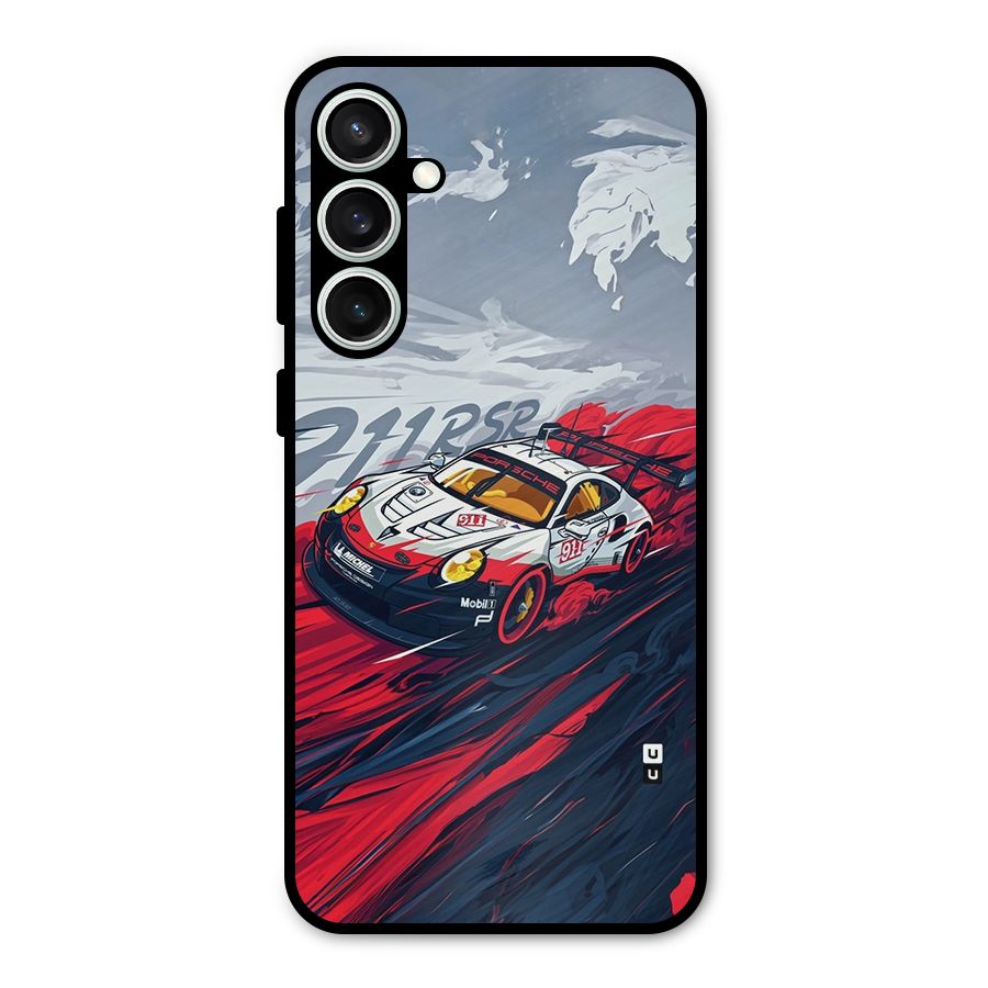 Super Car illustration Metal Back Case for Galaxy S23 FE