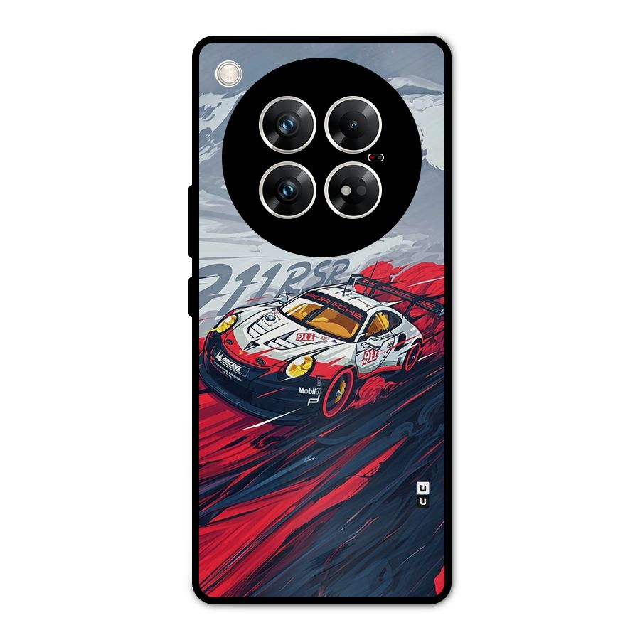 Super Car illustration Metal Back Case for Infinix Zero 40 5G