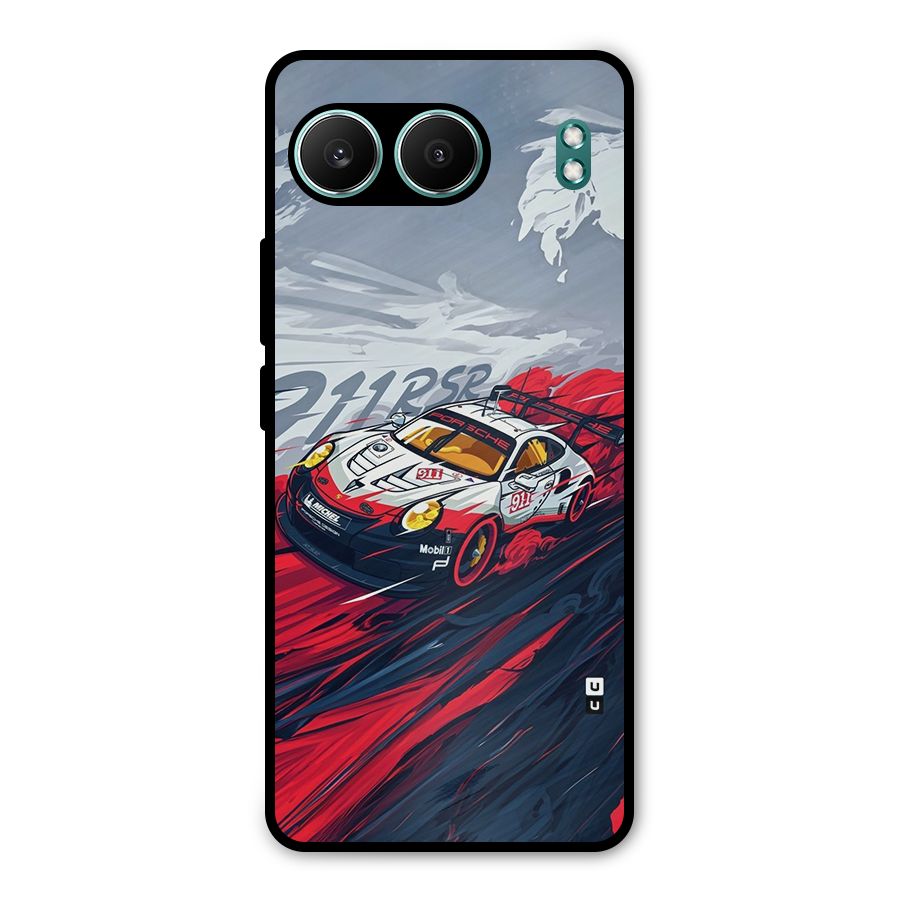 Super Car illustration Metal Back Case for OnePlus Nord 4
