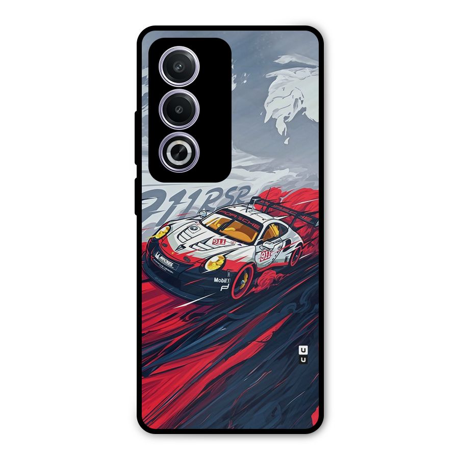 Super Car illustration Metal Back Case for Oppo K12x