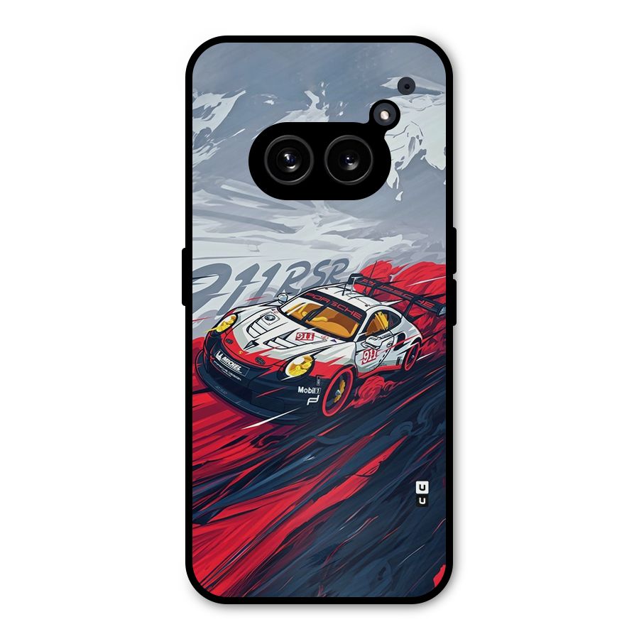 Super Car illustration Metal Back Case for Nothing Phone 2a
