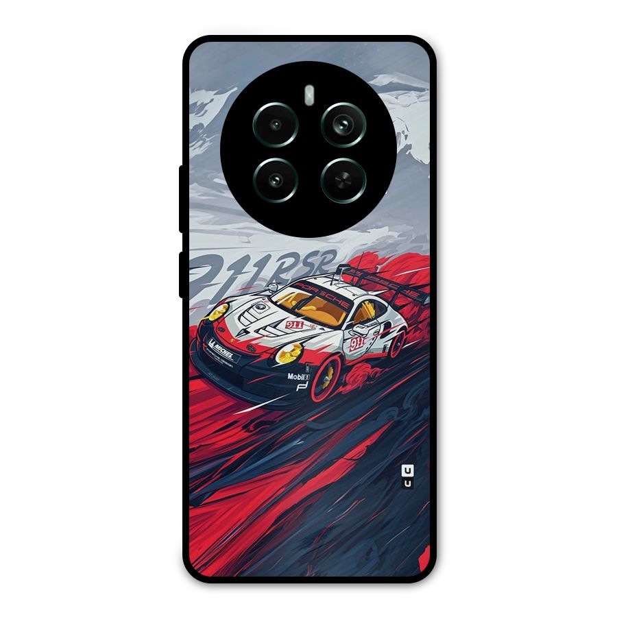 Super Car illustration Metal Back Case for Realme 12 Pro Plus