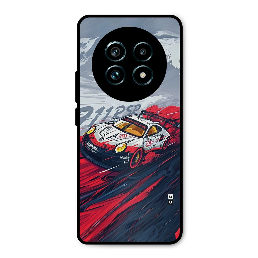 Super Car illustration Metal Back Case for Realme 13 Pro Plus