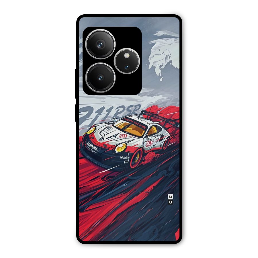 Super Car illustration Metal Back Case for Realme GT 6