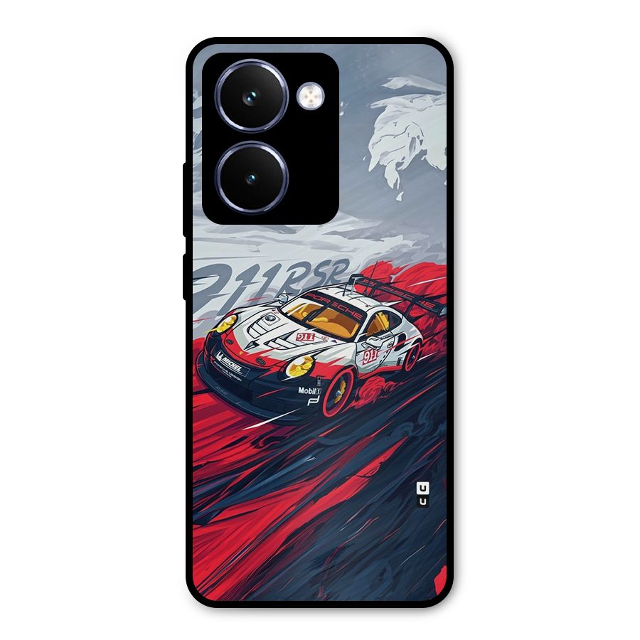Super Car illustration Metal Back Case for Realme P3 Ultra