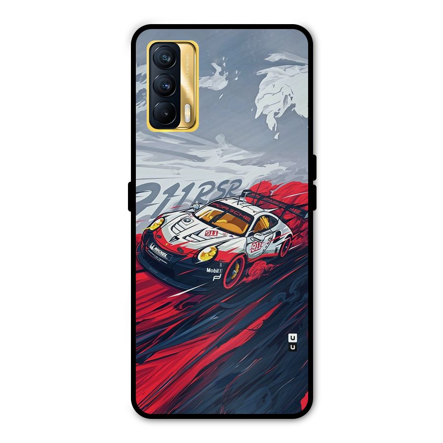 Super Car illustration Metal Back Case for Realme X7