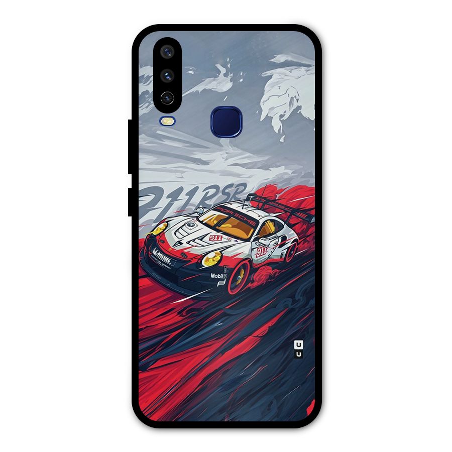Super Car illustration Metal Back Case for Vivo V17