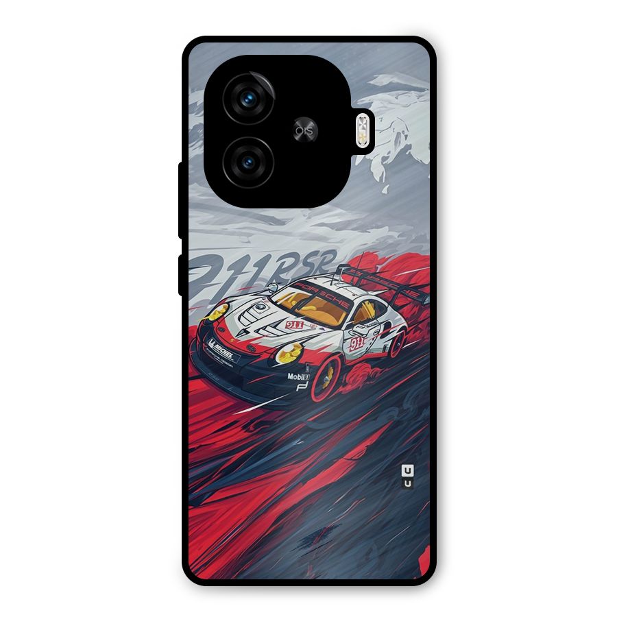 Super Car illustration Metal Back Case for iQOO Neo 10R