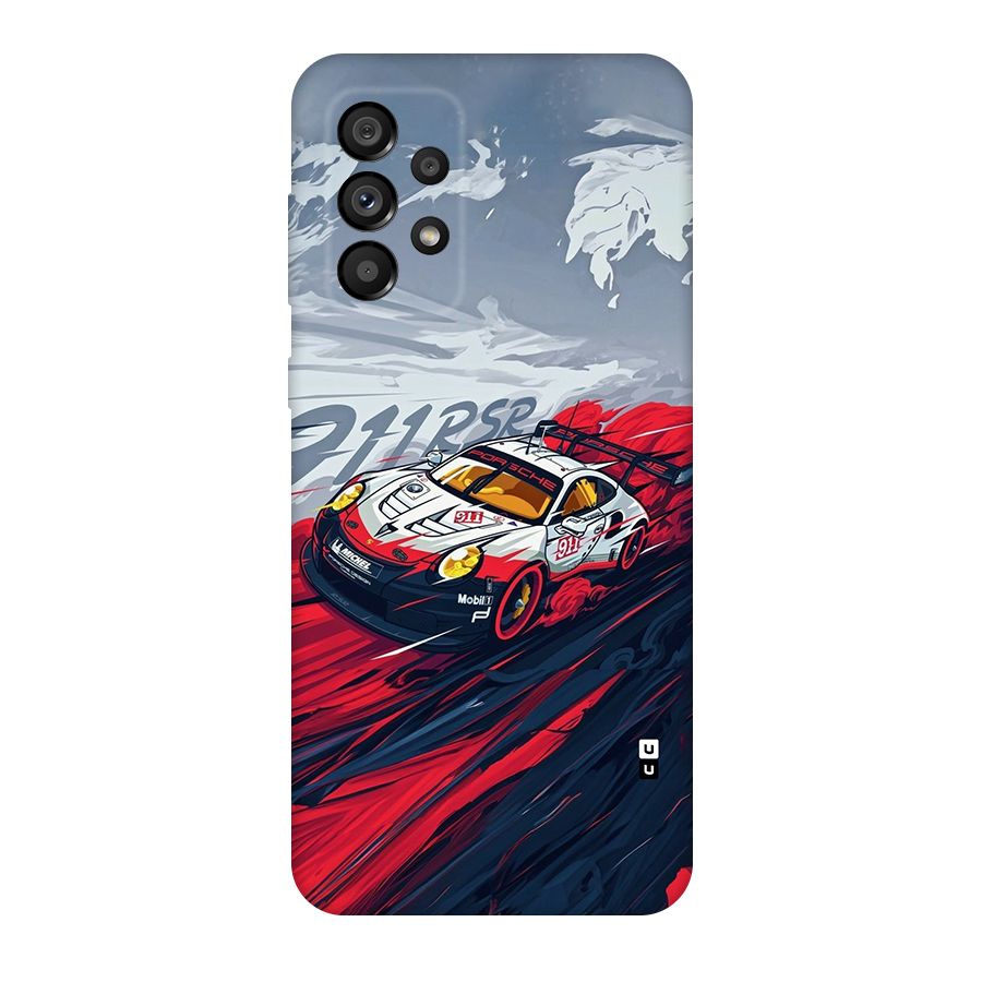 Super Car illustration Original Polycarbonate Back Case for Galaxy A73 5G