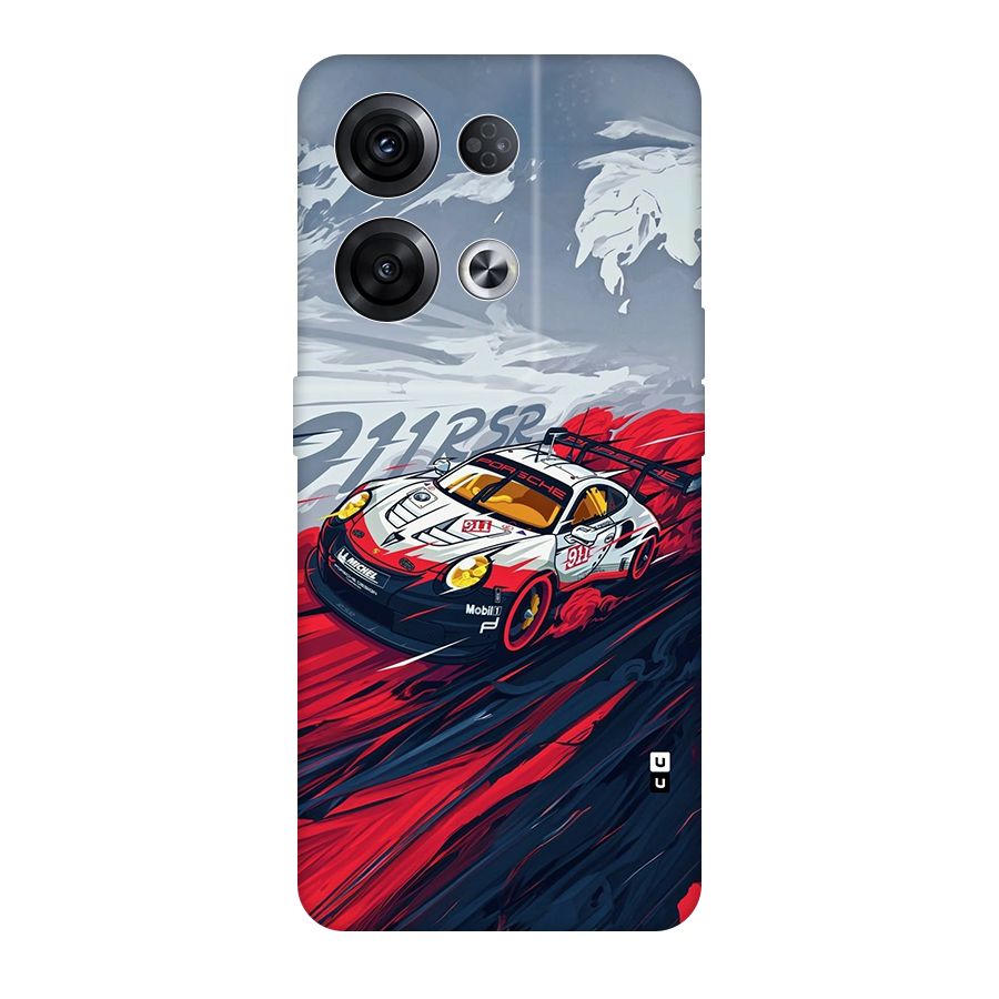 Super Car illustration Original Polycarbonate Back Case for Oppo Reno8 Pro 5G