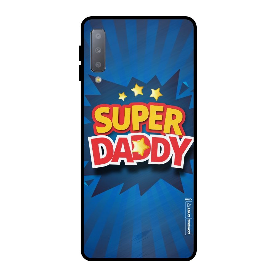 Super Daddy Metal Back Case for Galaxy A7 (2018)