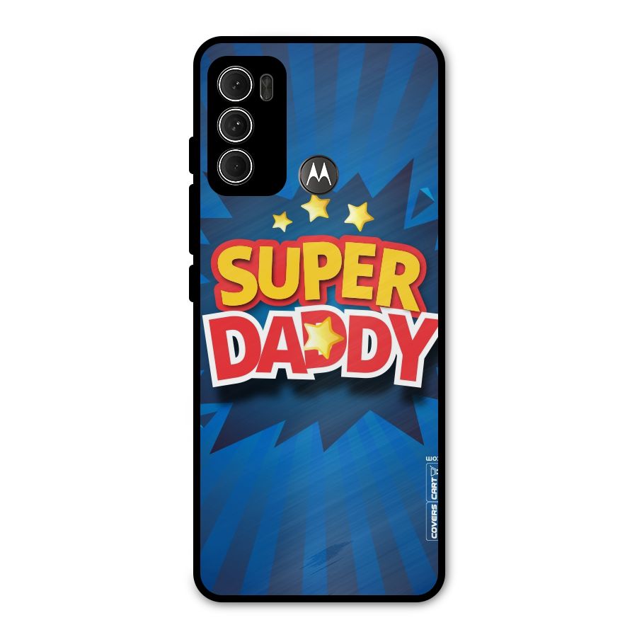 Super Daddy Metal Back Case for Moto G60