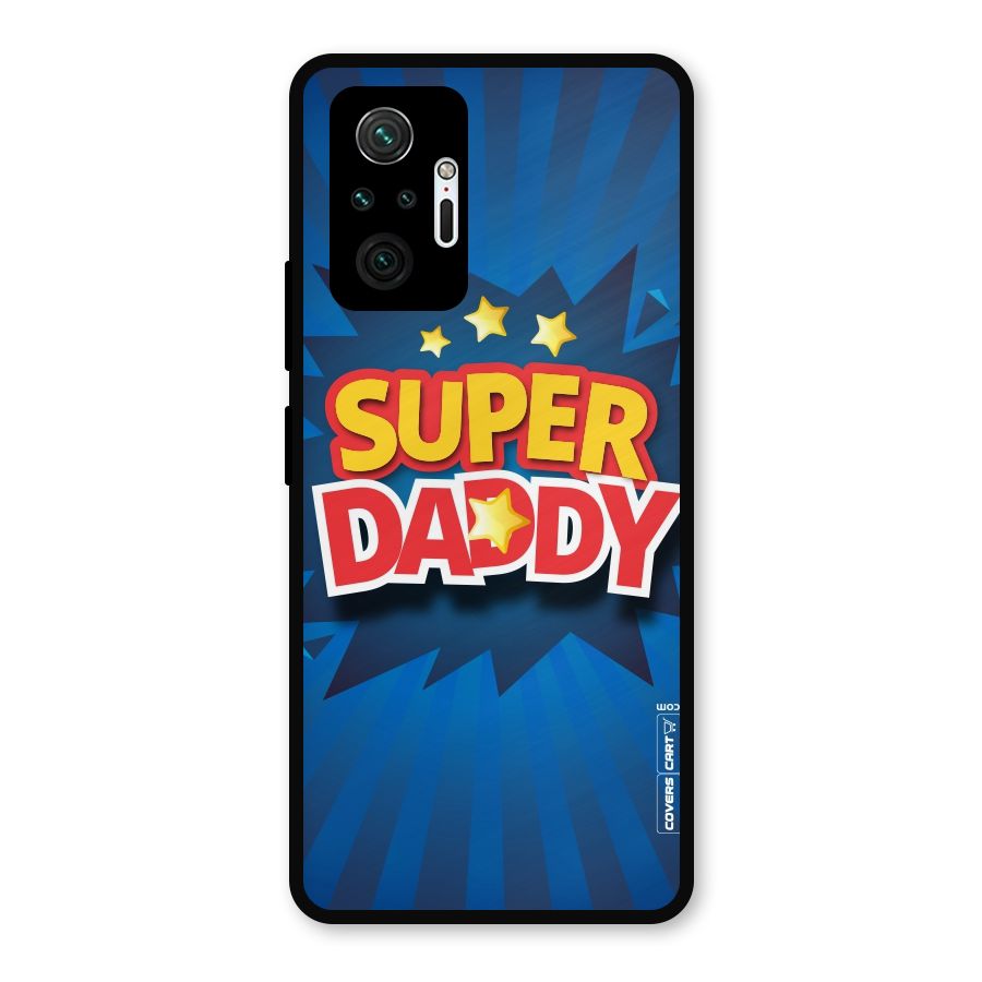 Super Daddy Metal Back Case for Redmi Note 10 Pro
