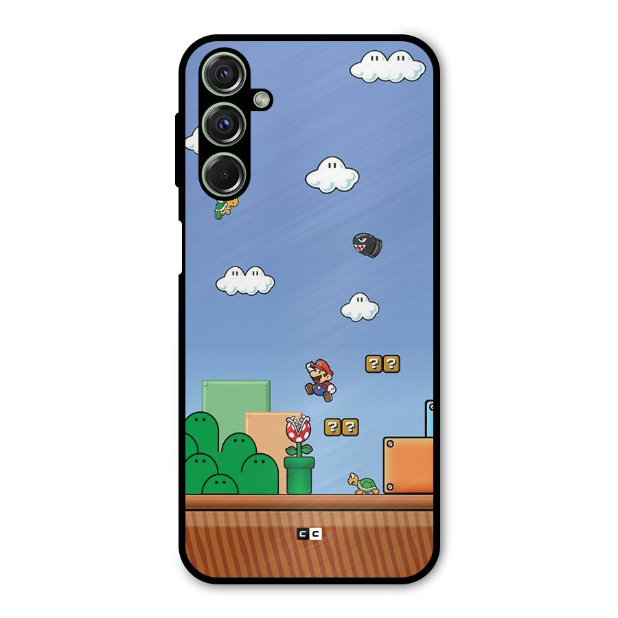 Super Plumber Metal Back Case for Galaxy F34