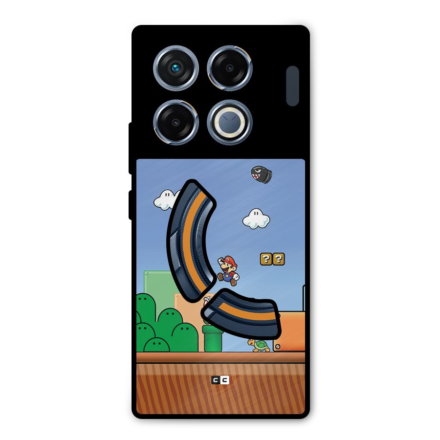 Super Plumber Metal Back Case for Infinix GT 20 Pro