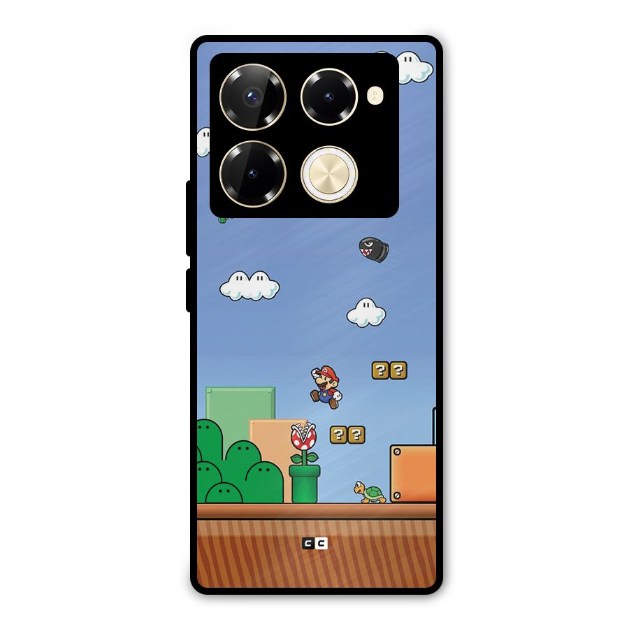 Super Plumber Metal Back Case for Infinix Note 40 Pro