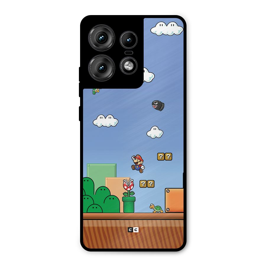 Super Plumber Metal Back Case for Motorola Edge 50 Pro