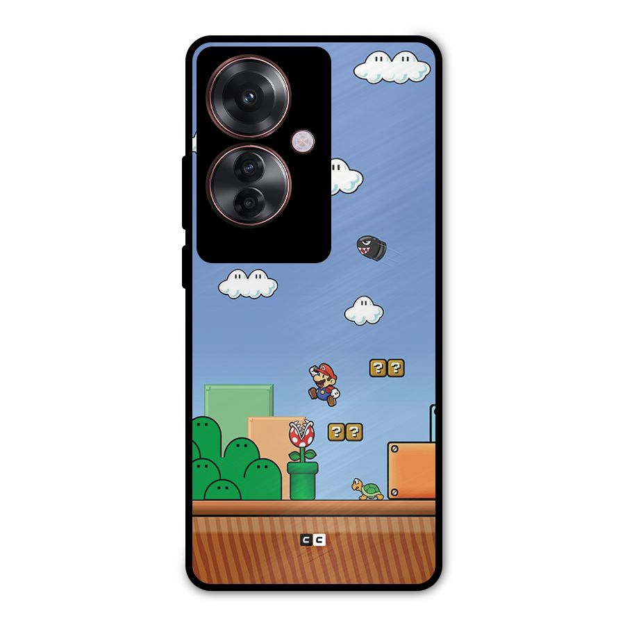 Super Plumber Metal Back Case for Oppo F25 Pro