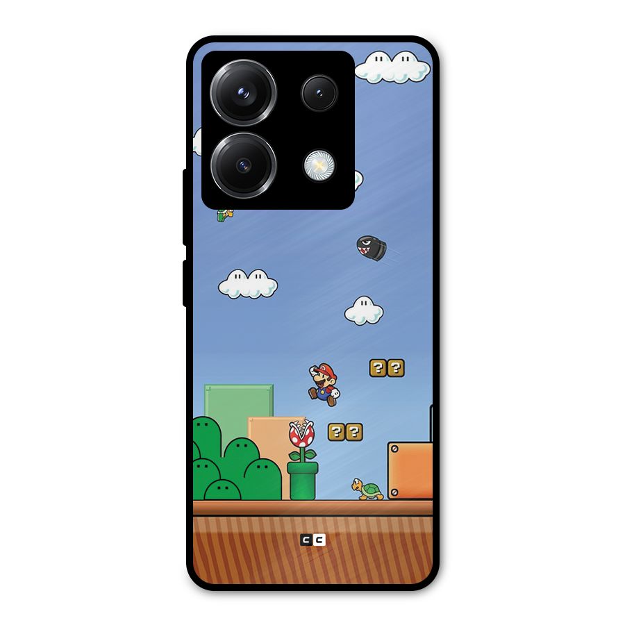 Super Plumber Metal Back Case for Poco X6