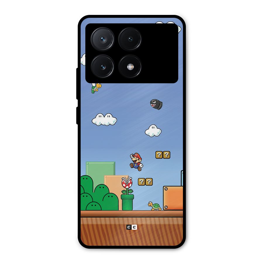Super Plumber Metal Back Case for Poco X6 Pro