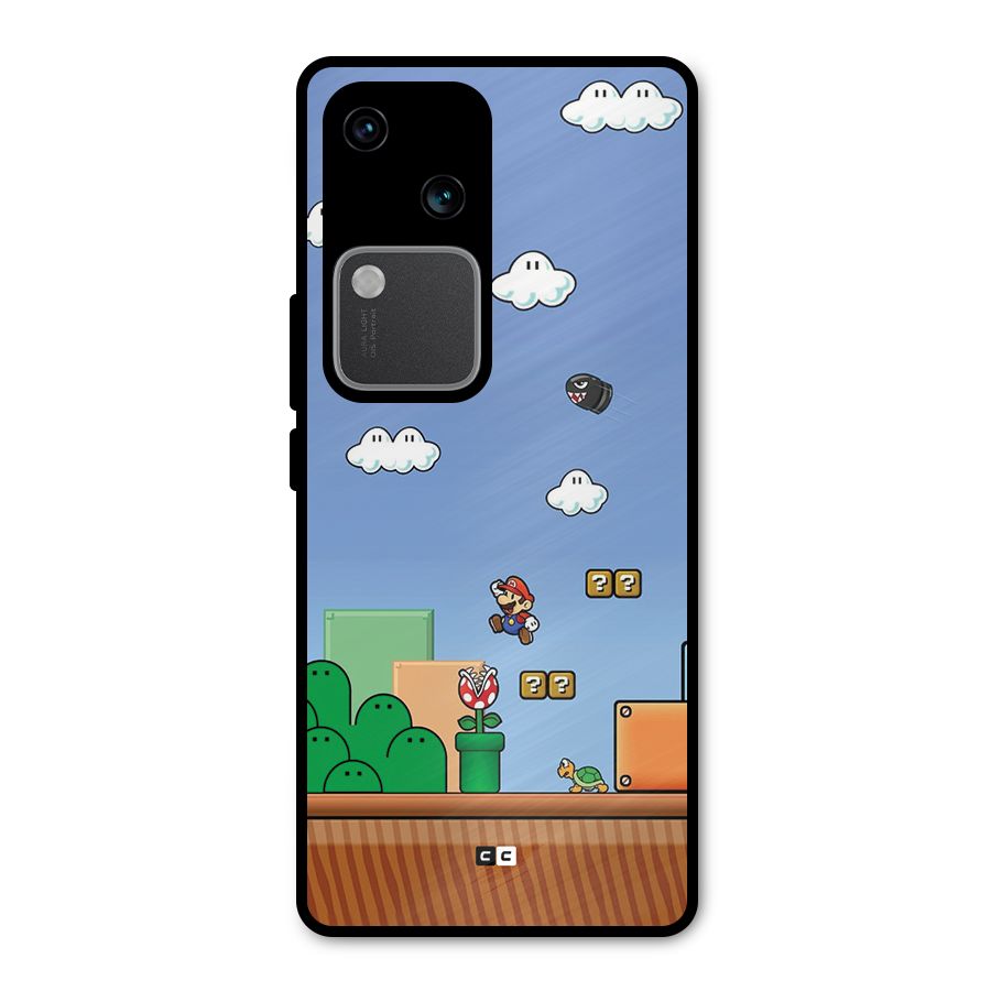 Super Plumber Metal Back Case for Vivo V30