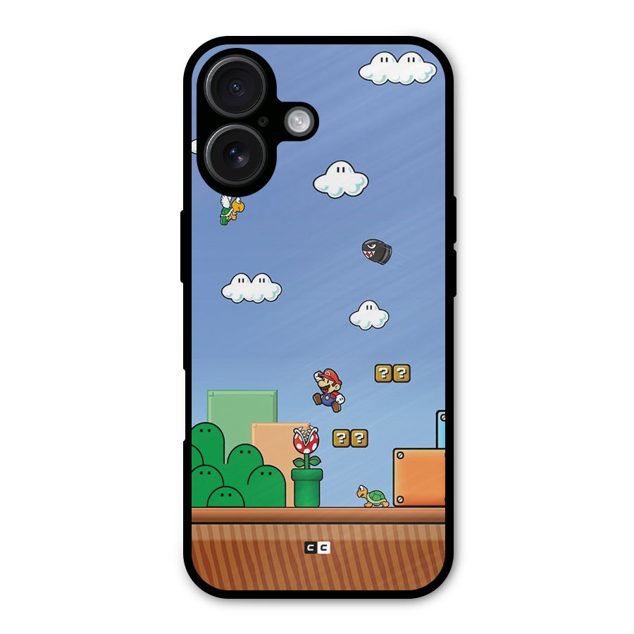 Super Plumber Metal Back Case for iPhone 16