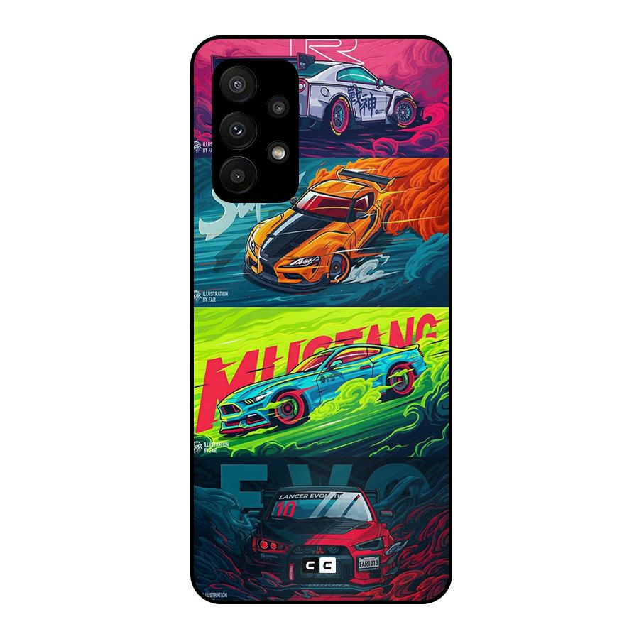 Super Racing Car Metal Back Case for Galaxy A23