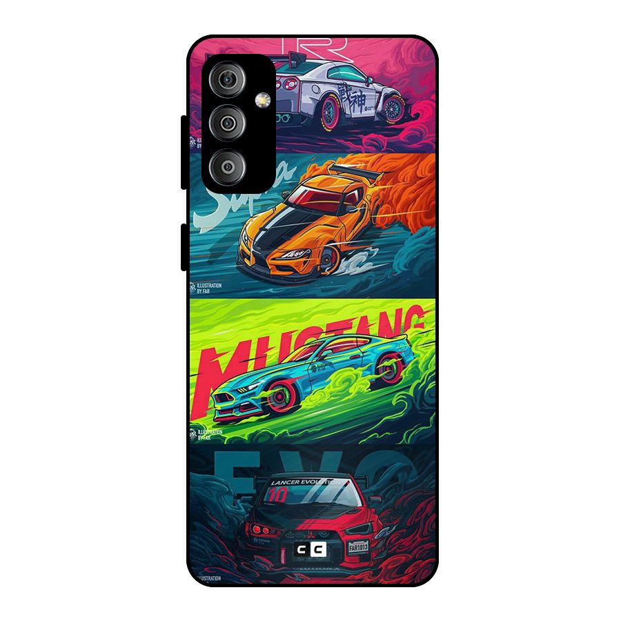 Super Racing Car Metal Back Case for Galaxy F23