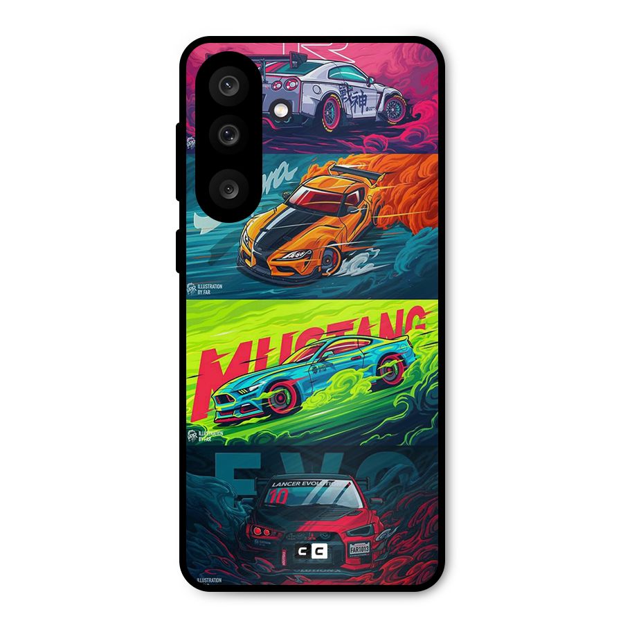 Super Racing Car Metal Back Case for Galaxy M56