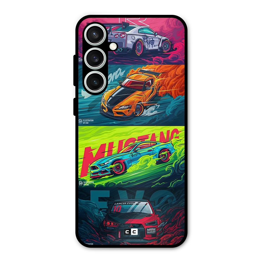 Super Racing Car Metal Back Case for Galaxy S23 FE