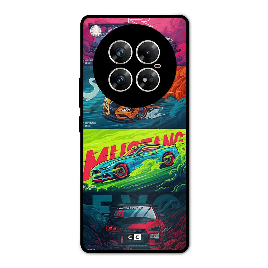 Super Racing Car Metal Back Case for Infinix Zero 40 5G