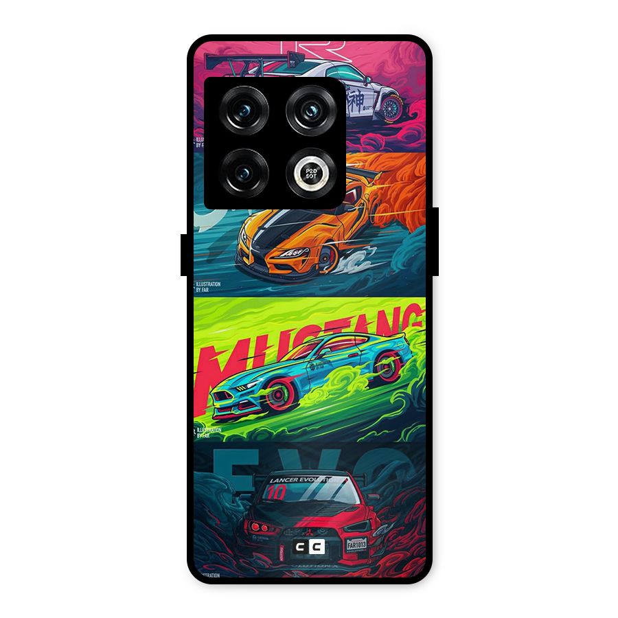 Super Racing Car Metal Back Case for OnePlus 10 Pro 5G
