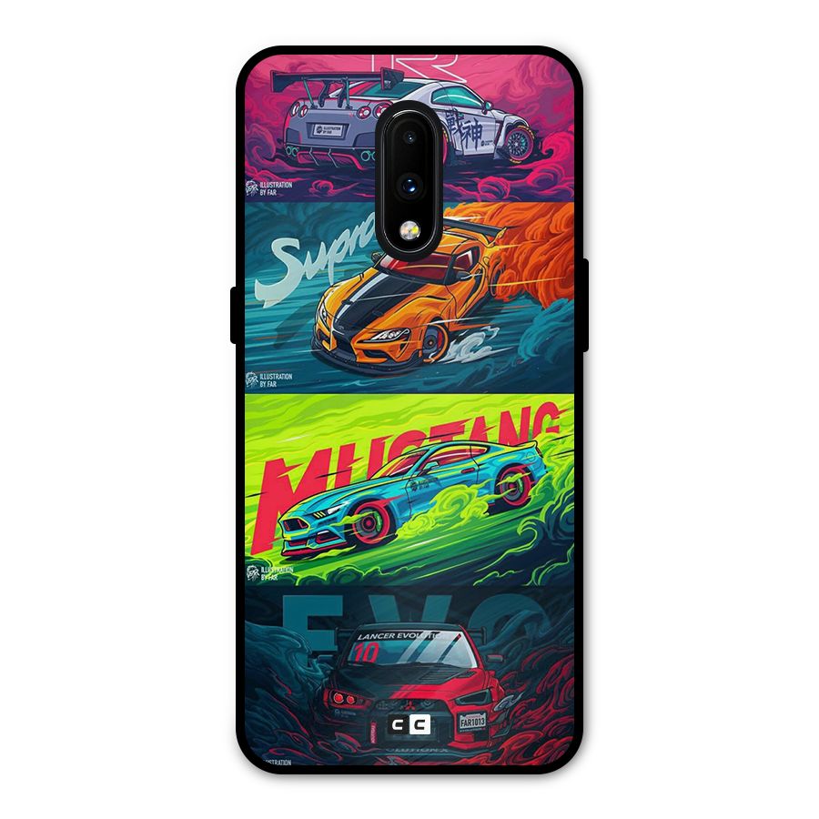 Super Racing Car Metal Back Case for OnePlus 7