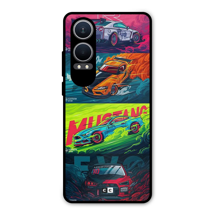 Super Racing Car Metal Back Case for OnePlus Nord CE4 Lite