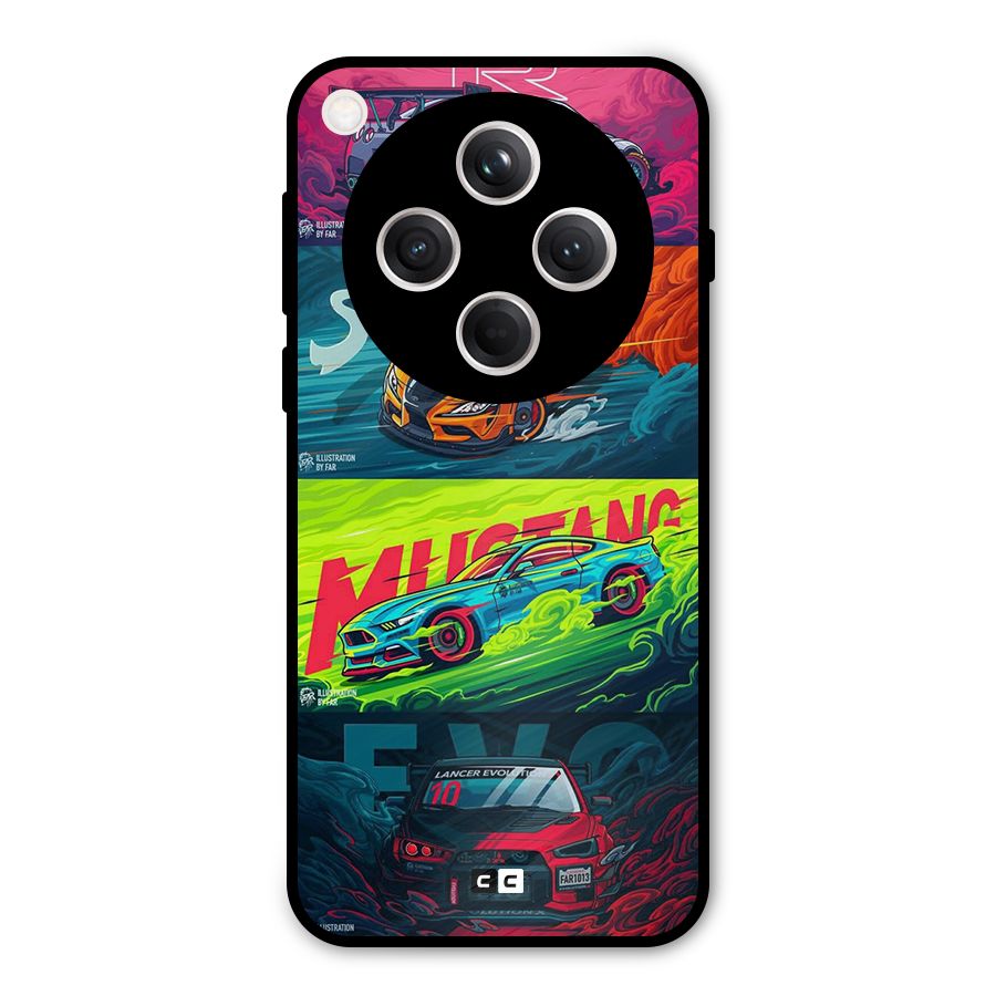 Super Racing Car Metal Back Case for Oppo Find X8