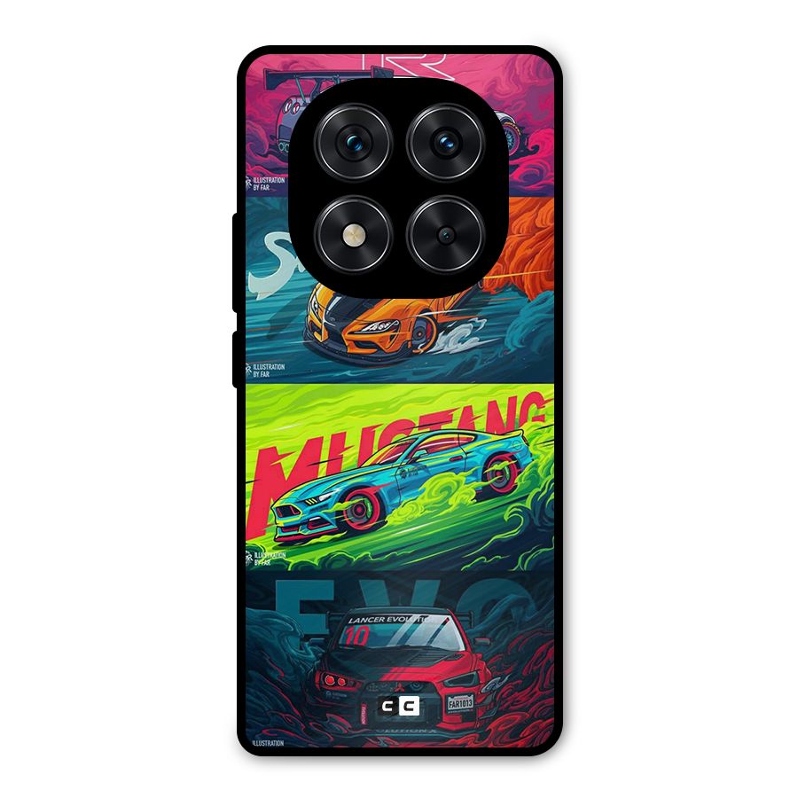 Super Racing Car Metal Back Case for Redmi Note 14 Pro 5G