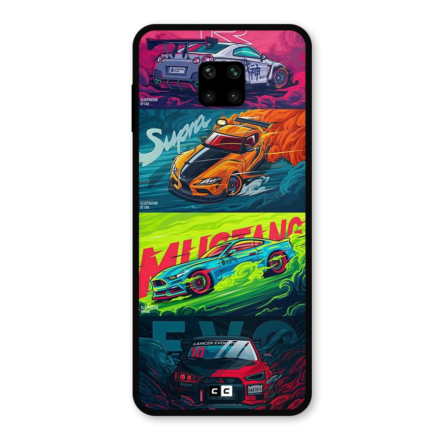 Super Racing Car Metal Back Case for Redmi Note 9 Pro Max