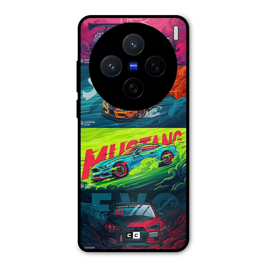 Super Racing Car Metal Back Case for Vivo X200