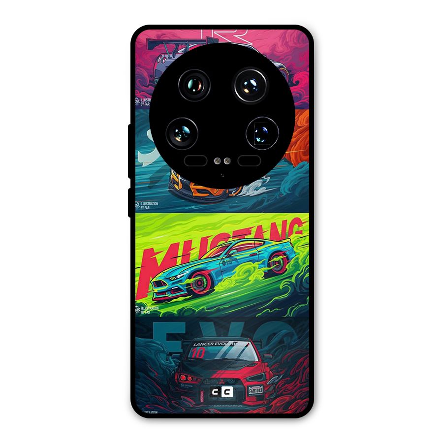 Super Racing Car Metal Back Case for Xiaomi 14 Ultra