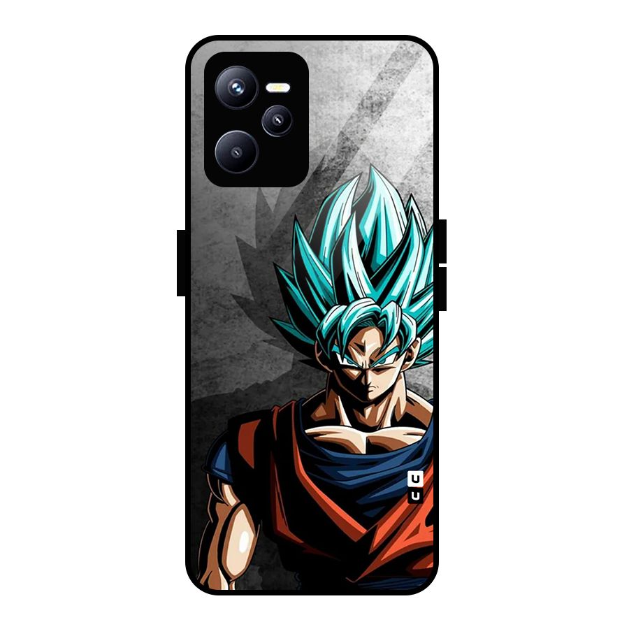 Super Saiyan Art Glass Back Case for Realme C35