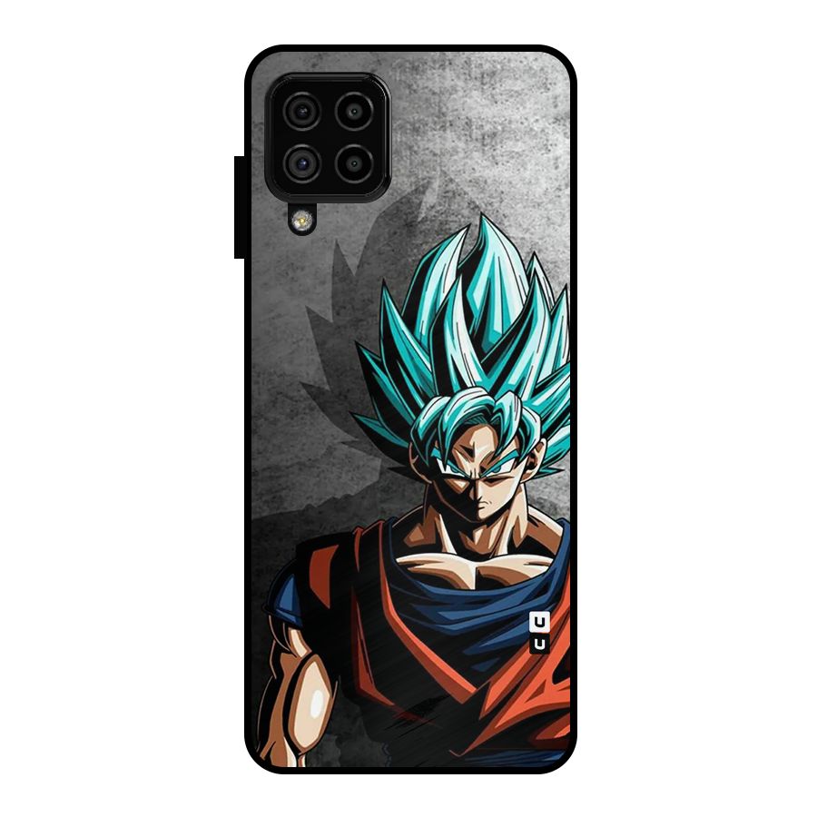 Super Saiyan Art Metal Back Case for Galaxy A22 4G